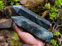 Polished Green Fuchsite Points x 4 From Madagascar