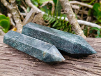 Polished Green Fuchsite Points x 4 From Madagascar