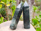 Polished Green Fuchsite Points x 4 From Madagascar - Toprock Gemstones and Minerals 