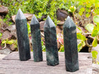 Polished Green Fuchsite Points x 4 From Madagascar - Toprock Gemstones and Minerals 