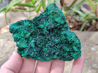 Natural Silky Malachite Specimens x 2 From Kasompe, Congo