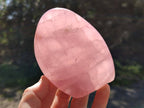 Polished Star Rose Quartz Standing Free Forms x 2 From Madagascar - Toprock Gemstones and Minerals 