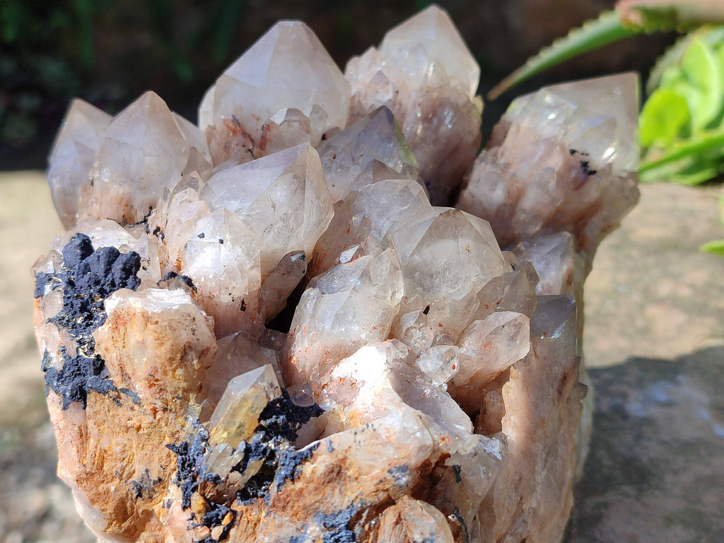 Natural Phantom Smokey Quartz Cluster x 1 From Luena, Congo - Toprock Gemstones and Minerals 