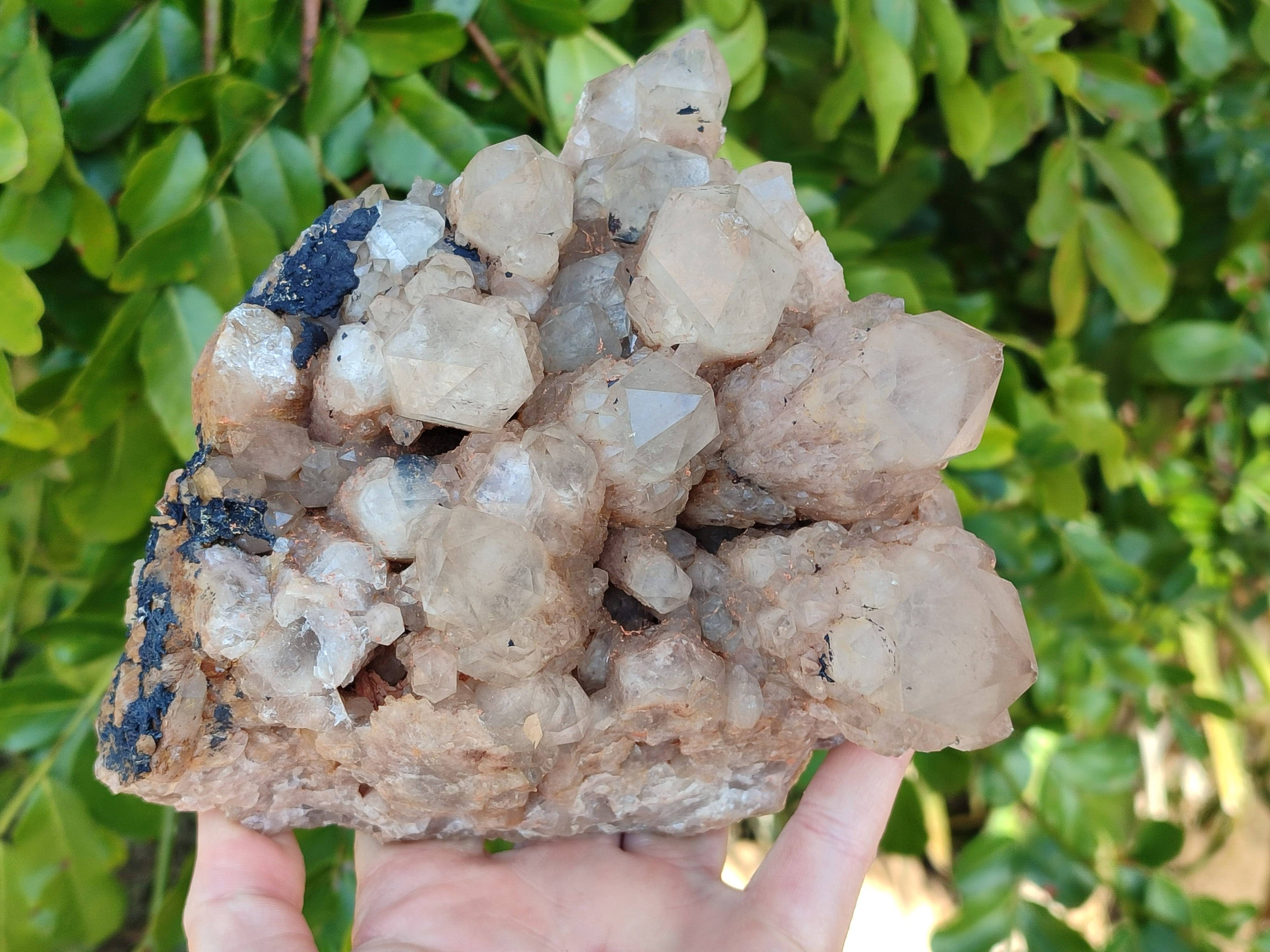 Natural Phantom Smokey Quartz Cluster x 1 From Luena, Congo - Toprock Gemstones and Minerals 
