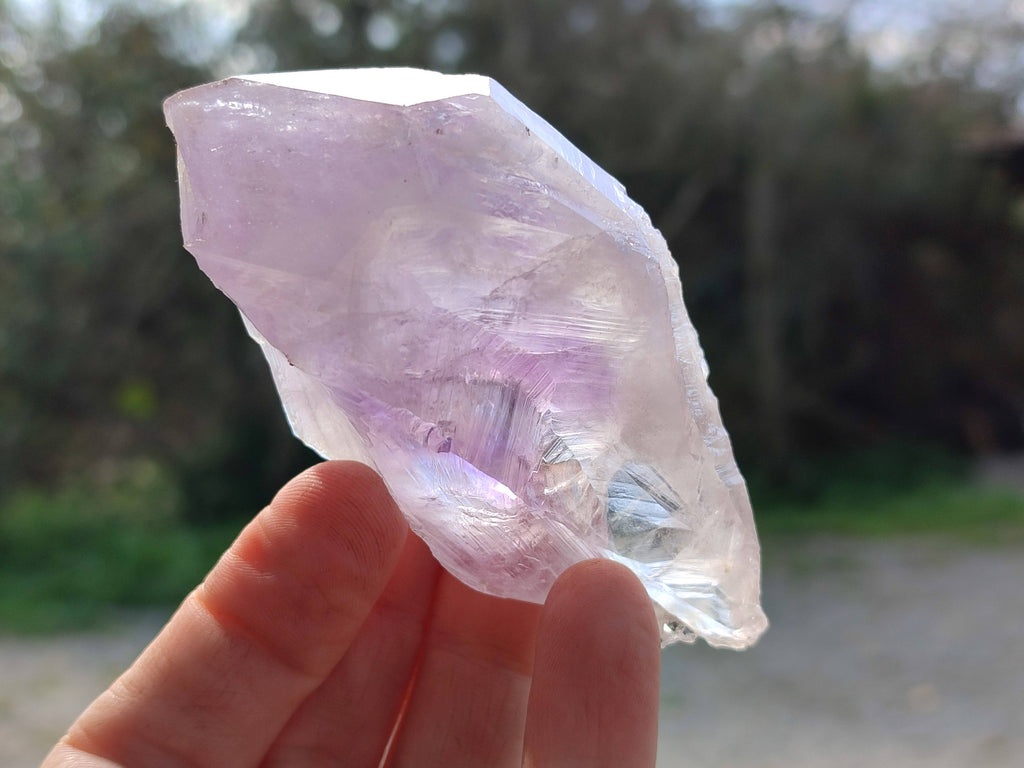 Natural Jacaranda Amethyst Crystals x 12 From Zambia - Toprock Gemstones and Minerals 