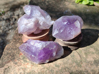 Natural Jacaranda Amethyst Crystals x 12 From Zambia