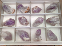Natural Jacaranda Amethyst Crystals x 12 From Zambia