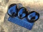 Polished Black Tourmaline Palm Stones x 20 From Madagascar - Toprock Gemstones and Minerals 