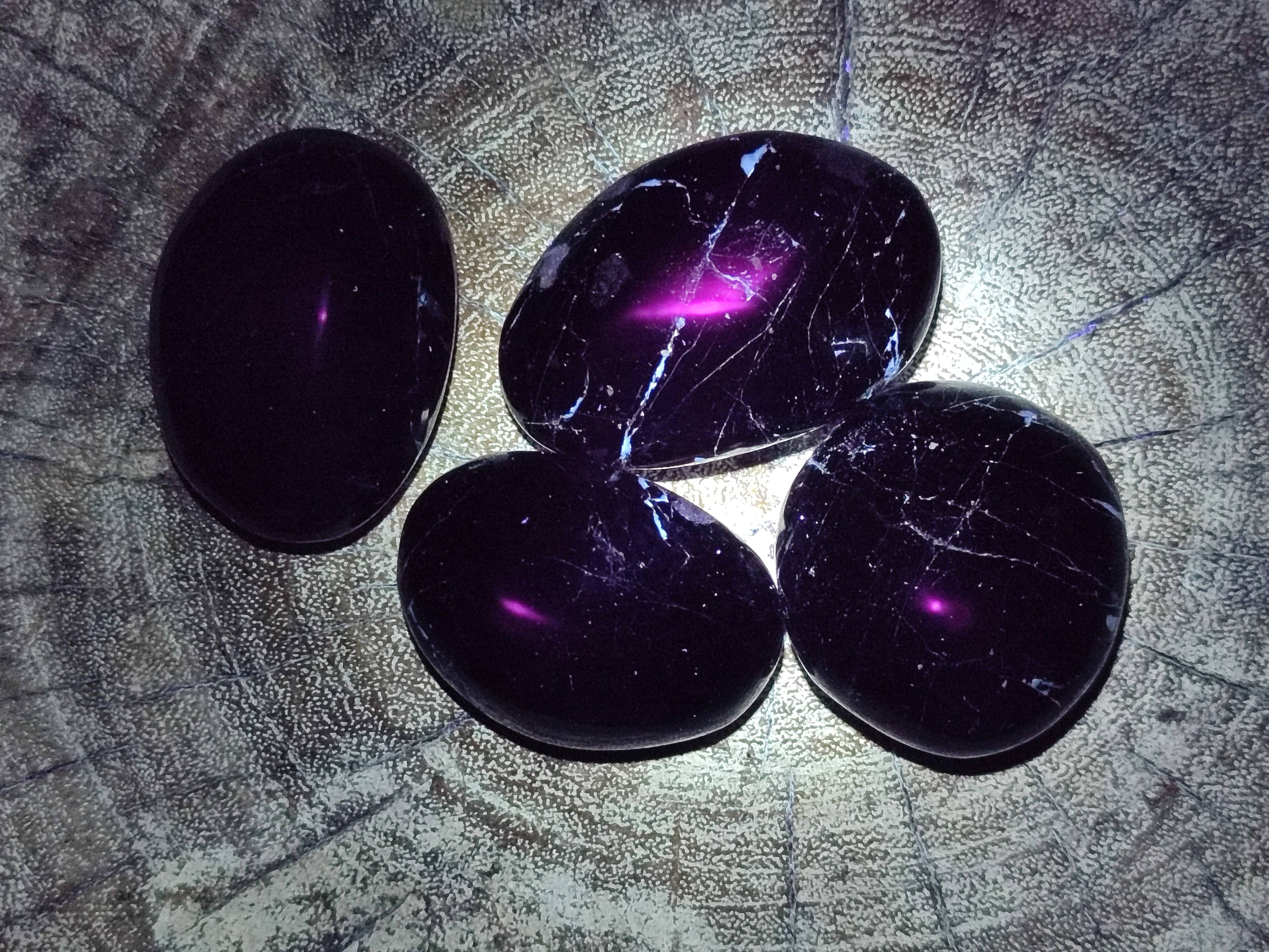 Polished Black Tourmaline Palm Stones x 20 From Madagascar - Toprock Gemstones and Minerals 