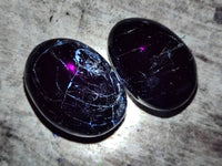 Polished Black Tourmaline Palm Stones x 20 From Madagascar - Toprock Gemstones and Minerals 
