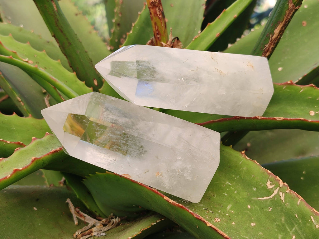 Polished Clear Quartz Crystals x 6 From Madagascar - Toprock Gemstones and Minerals 