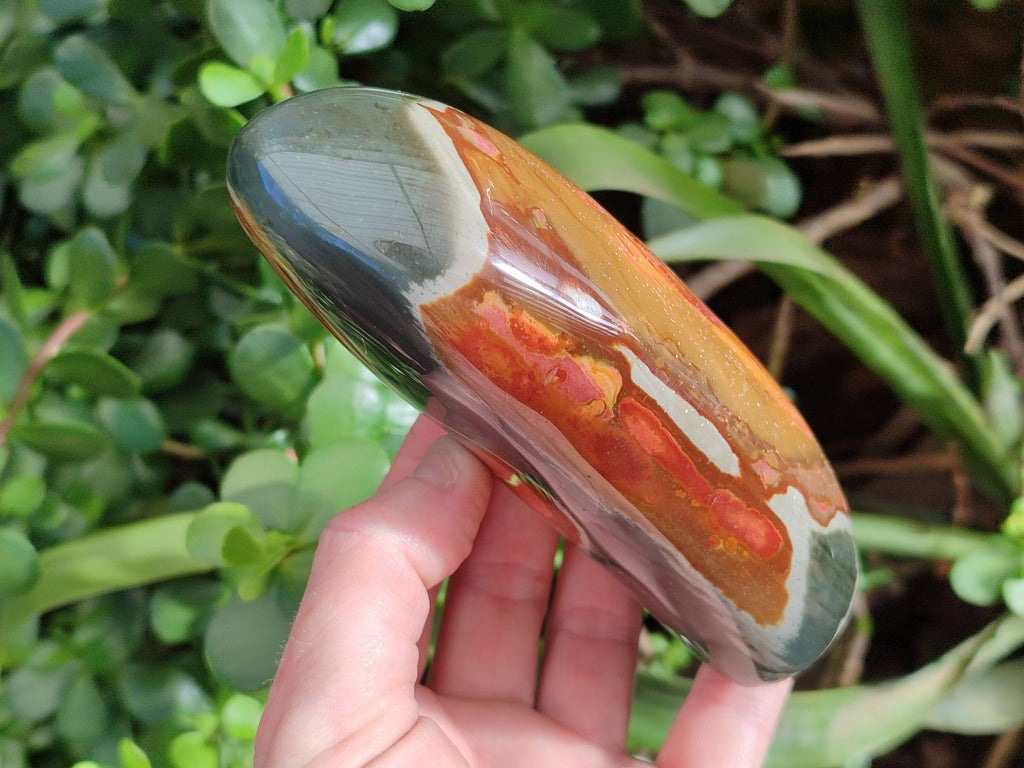 Polished Polychrome Jasper Standing Free Forms x 3 From Madagascar - Toprock Gemstones and Minerals 