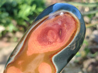 Polished Polychrome Jasper Standing Free Forms x 3 From Madagascar - Toprock Gemstones and Minerals 