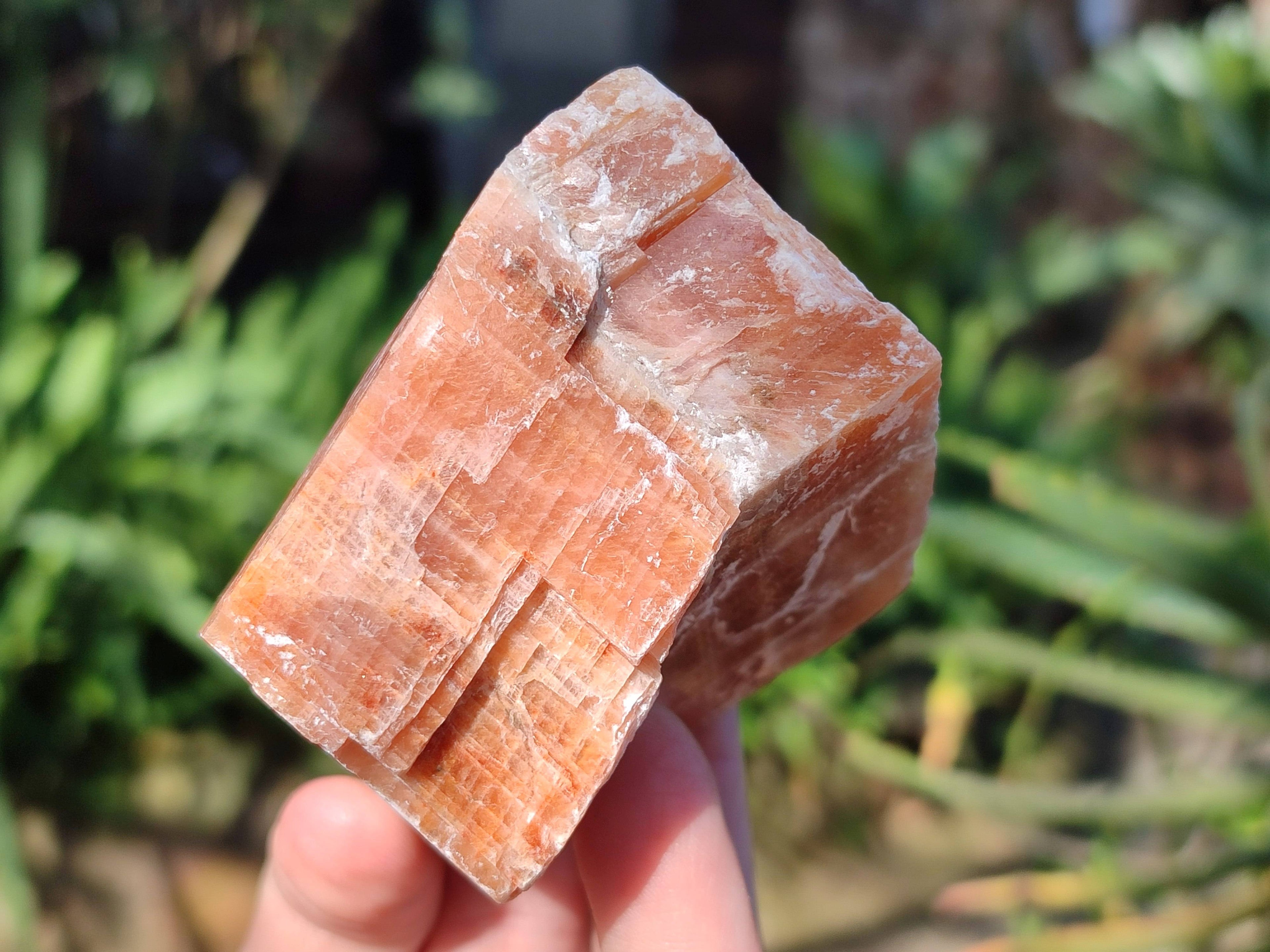 Natural Sunset Orange Calcite Specimens x 6 From Spitzkop, Namibia - Toprock Gemstones and Minerals 