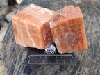Natural Sunset Orange Calcite Specimens x 6 From Spitzkop, Namibia - Toprock Gemstones and Minerals 