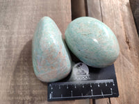 Polished Amazonite Palm Stones x 14 From Madagascar