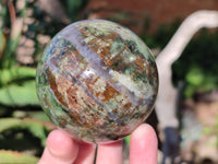 Polished Green Chrysoprase Spheres x 6 From Madagascar
