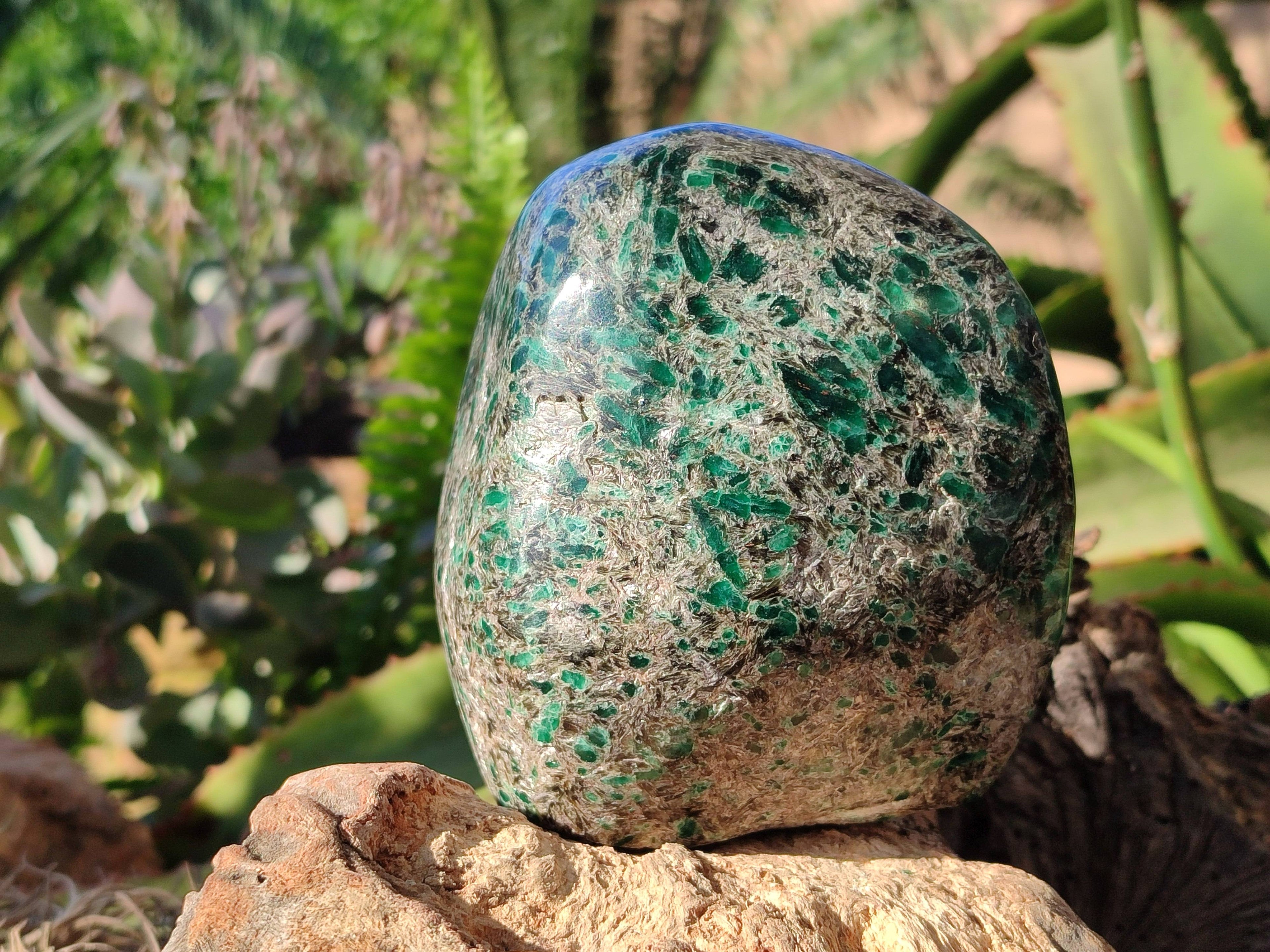 Polished Emerald Mica 'Mutokolite' Standing Free Form x 1 From Mutoko, Zimbabwe - Toprock Gemstones and Minerals 