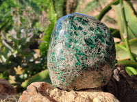 Polished Emerald Mica 'Mutokolite' Standing Free Form x 1 From Mutoko, Zimbabwe - Toprock Gemstones and Minerals 