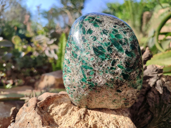 Polished Emerald Mica 'Mutokolite' Standing Free Form x 1 From Mutoko, Zimbabwe