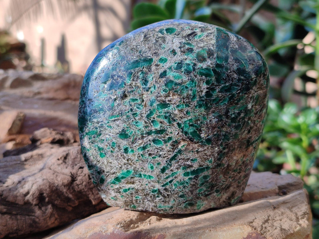 Polished Emerald Mica 'Mutokolite' Standing Free Form x 1 From Mutoko, Zimbabwe - Toprock Gemstones and Minerals 