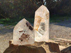 Polished Clear Quartz Crystals x 2 From Madagascar - Toprock Gemstones and Minerals 