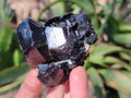 Natural Schorl Black Tourmaline Specimens x 4 From Namibia - Toprock Gemstones and Minerals 