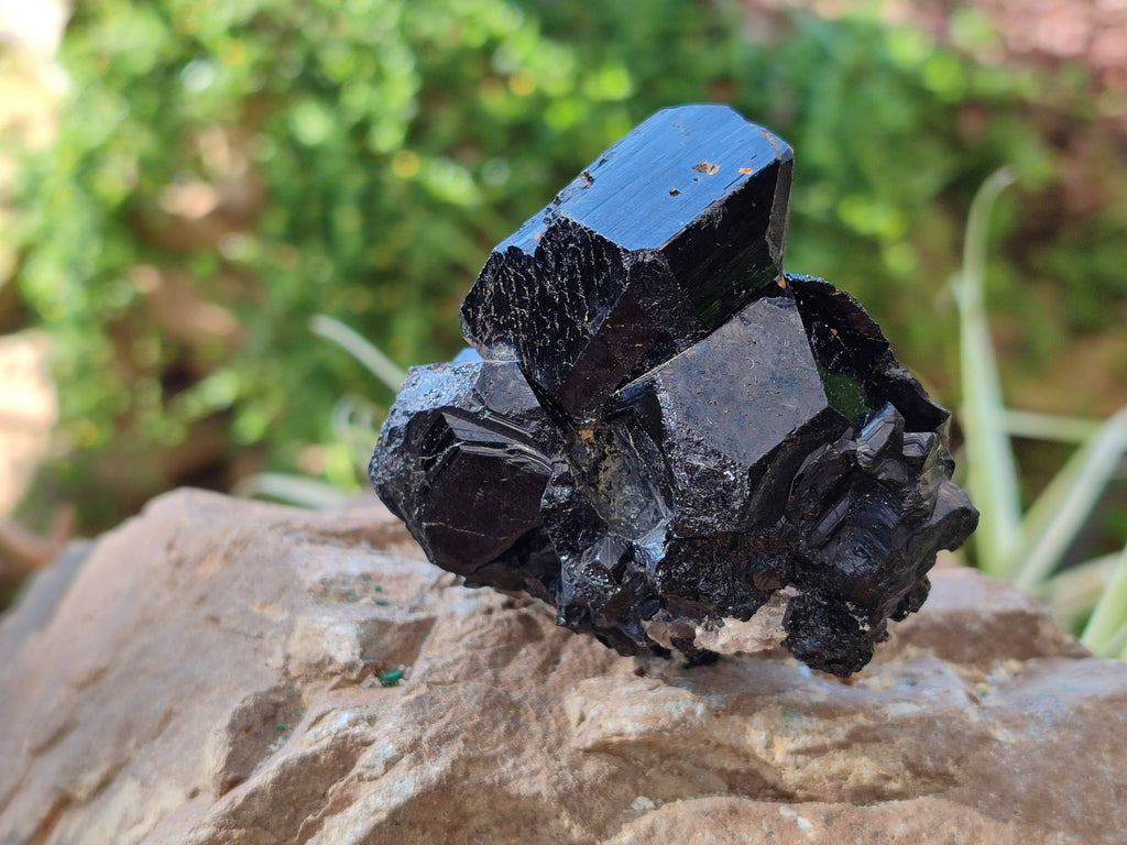 Natural Schorl Black Tourmaline Specimens x 4 From Namibia - Toprock Gemstones and Minerals 