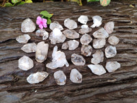 Natural Smokey Window Quartz Crystals x 70 From Brandberg, Namibia