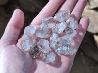 Natural Smokey Window Quartz Crystals x 70 From Brandberg, Namibia