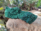 Natural Crystalline Malachite Specimens x 2 From Congo - Toprock Gemstones and Minerals 