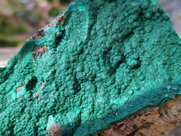 Natural Crystalline Malachite Specimens x 2 From Congo