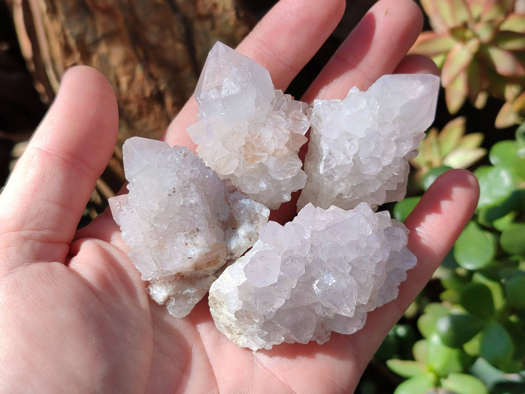 Natural Amethyst Spirit Quartz Specimens x 20 From South Africa - Toprock Gemstones and Minerals 