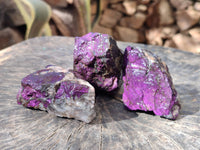 Natural Metallic Purpurite Cobbed Specimens x 12 From Erongo, Namibia - Toprock Gemstones and Minerals 