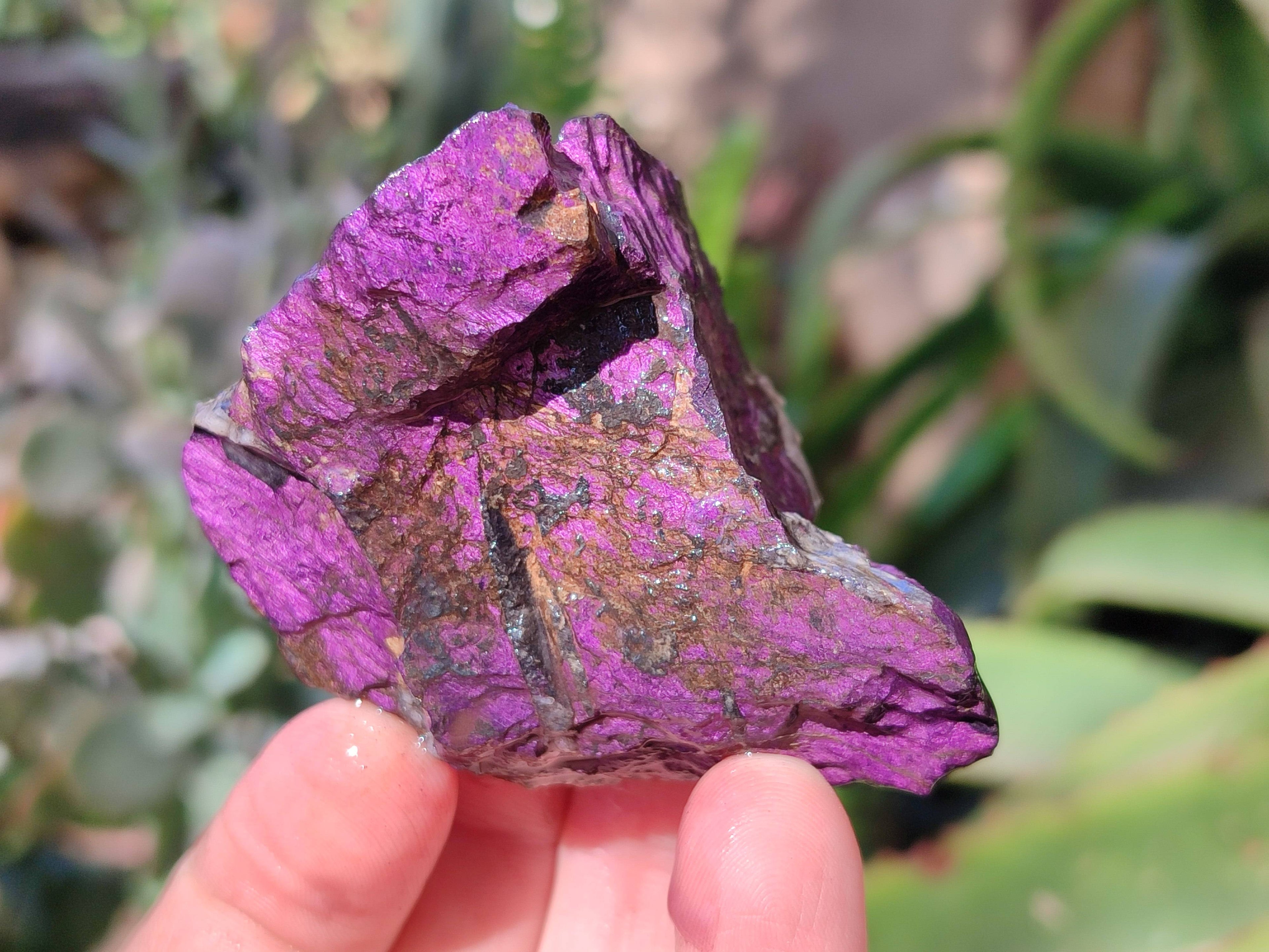 Natural Metallic Purpurite Cobbed Specimens x 12 From Erongo, Namibia - Toprock Gemstones and Minerals 