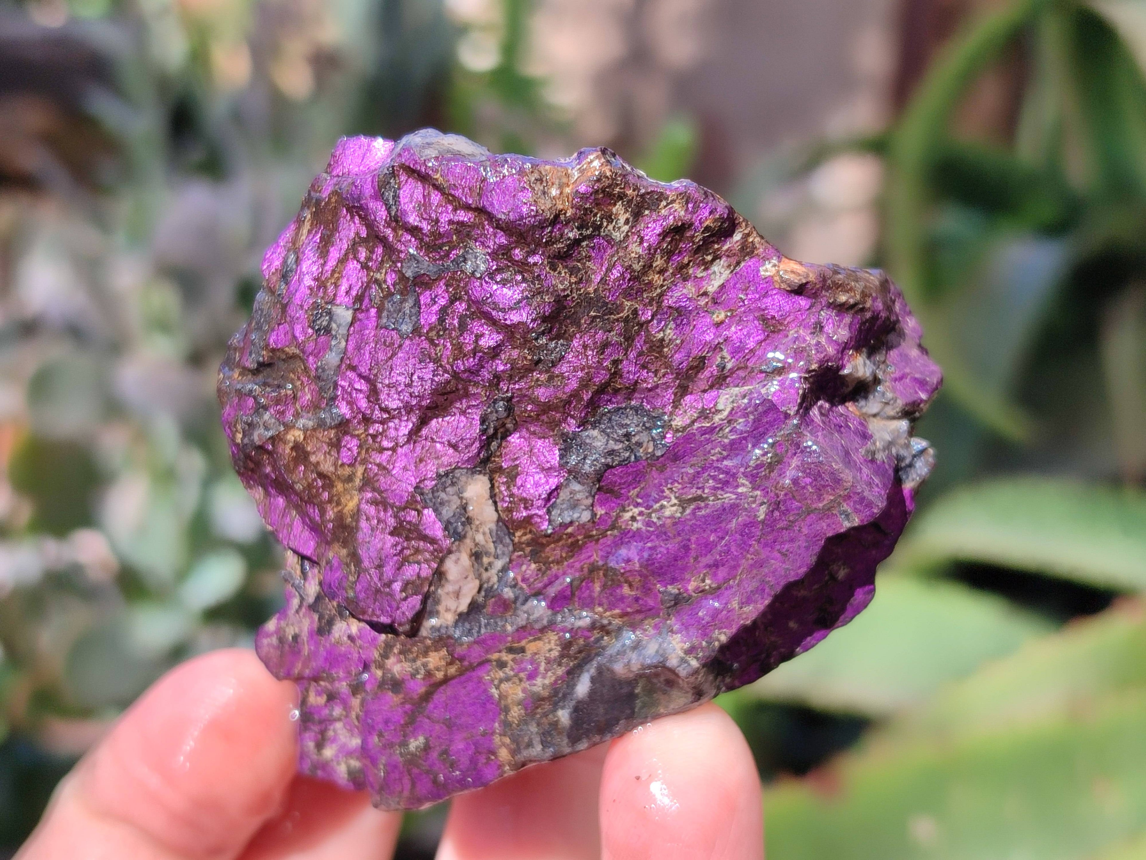 Natural Metallic Purpurite Cobbed Specimens x 12 From Erongo, Namibia - Toprock Gemstones and Minerals 
