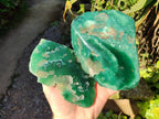 Polished On One Side Emerald Mtorolite x 2 From Mutorashanga, Zimbabwe - Toprock Gemstones and Minerals 