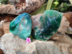 Polished On One Side Emerald Mtorolite x 2 From Mutorashanga, Zimbabwe - Toprock Gemstones and Minerals 