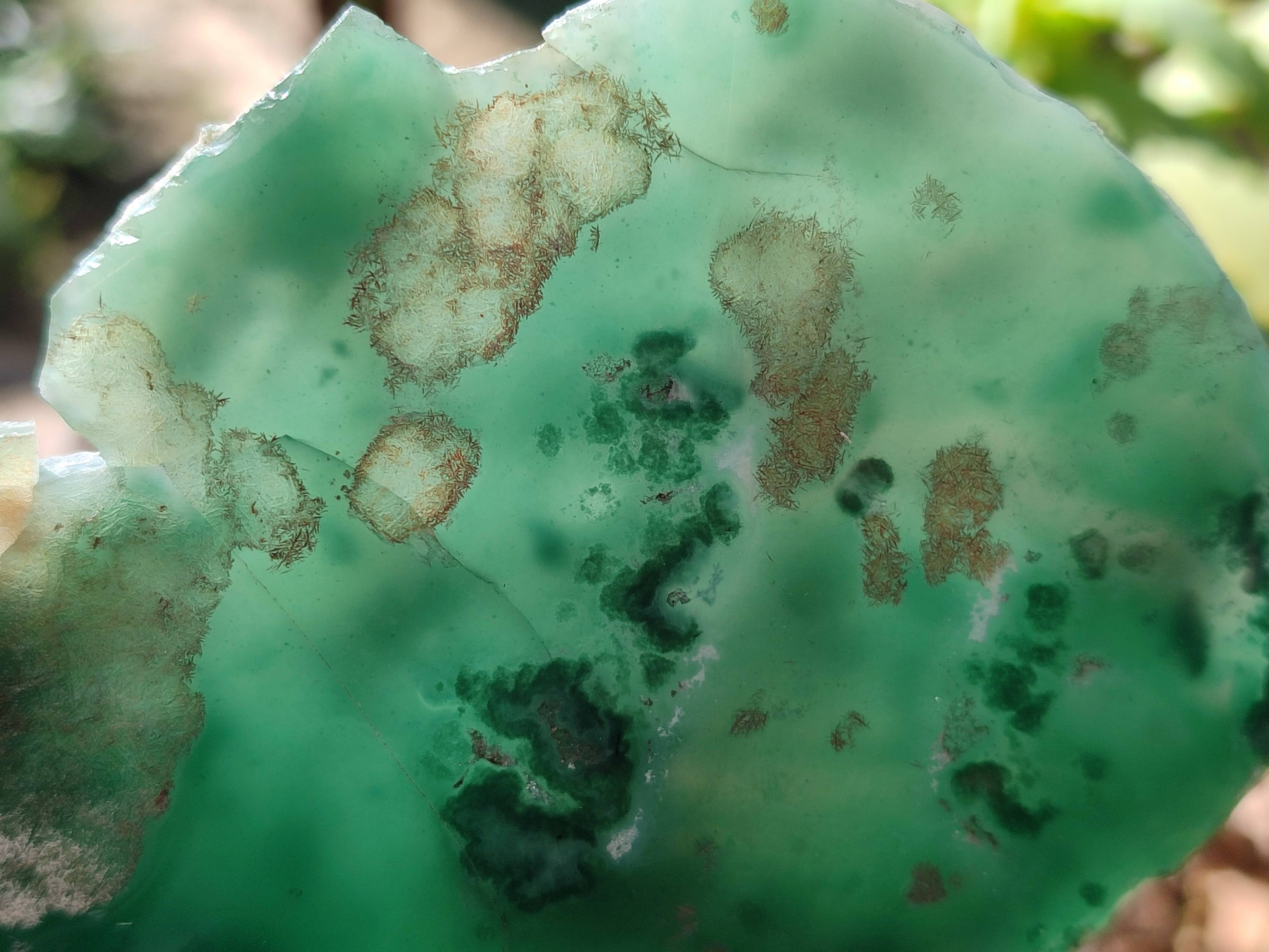 Polished On One Side Emerald Mtorolite x 2 From Mutorashanga, Zimbabwe - Toprock Gemstones and Minerals 