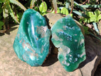 Polished On One Side Emerald Mtorolite x 2 From Mutorashanga, Zimbabwe - Toprock Gemstones and Minerals 