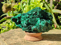 Natural Silky Malachite Specimens x 2 From Kasompe, Congo - Toprock Gemstones and Minerals 