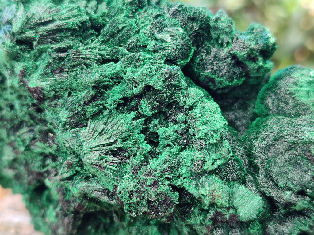 Natural Silky Malachite Specimens x 2 From Kasompe, Congo - Toprock Gemstones and Minerals 