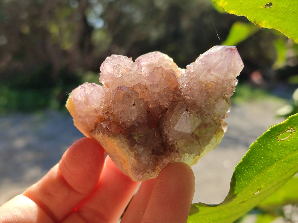 Natural Amethyst Spirit Quartz Clusters x 12 From South Africa - Toprock Gemstones and Minerals 