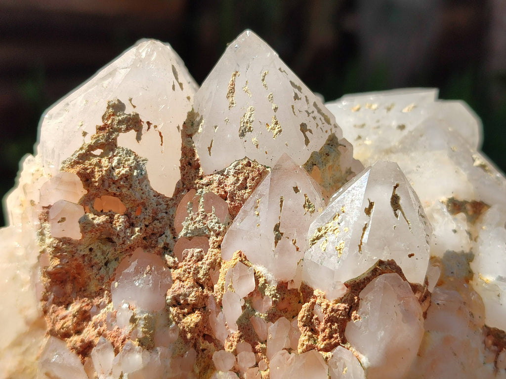 Natural Candle Quartz Clusters x 7 From Madagascar - Toprock Gemstones and Minerals 