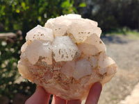 Natural Candle Quartz Clusters x 7 From Madagascar