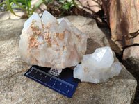 Natural Candle Quartz Clusters x 7 From Madagascar