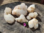 Natural Candle Quartz Clusters x 7 From Madagascar - Toprock Gemstones and Minerals 