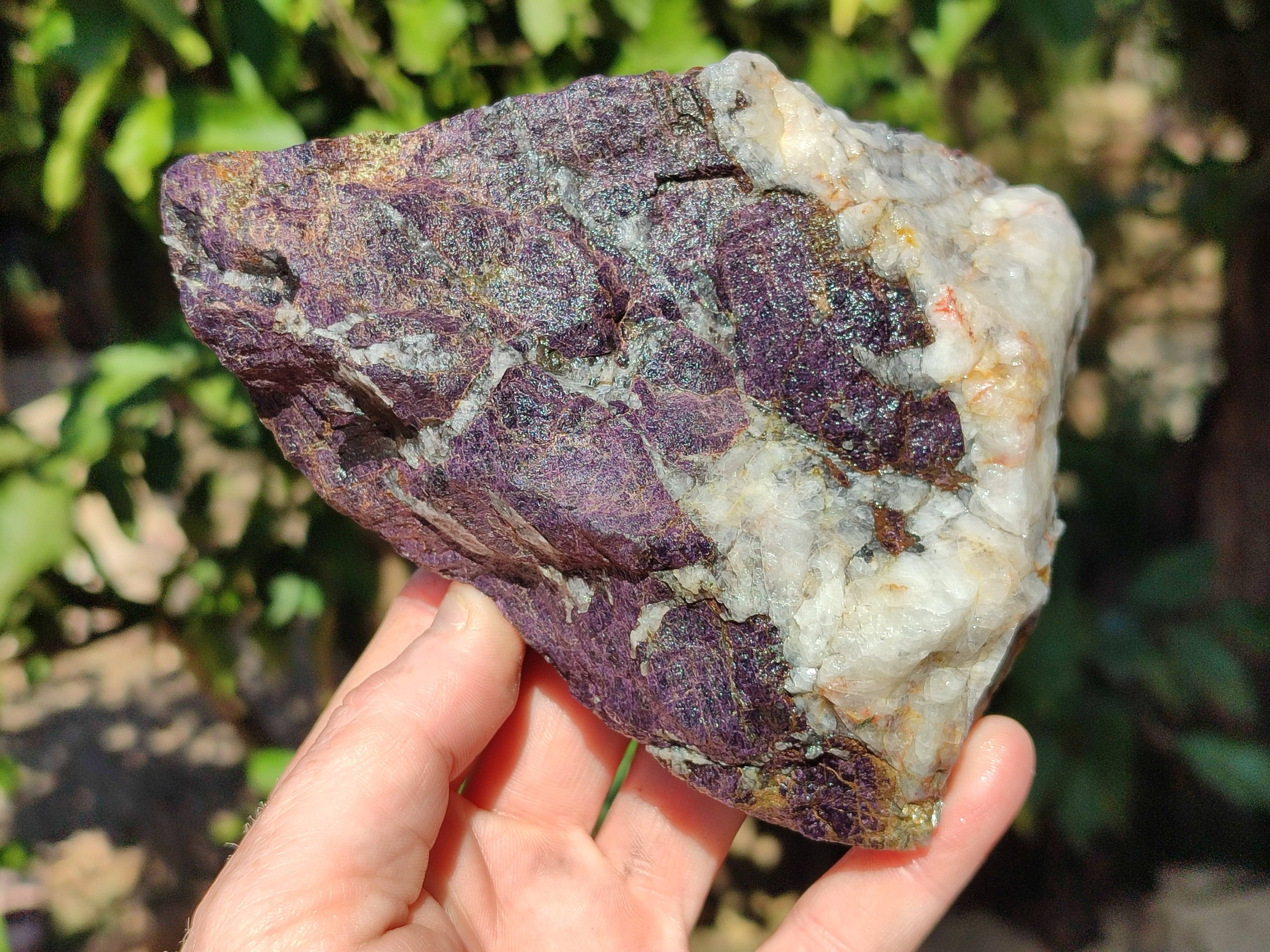 Natural Metallic Purpurite Cobbed Specimens x 2 From Erongo, Namibia - Toprock Gemstones and Minerals 