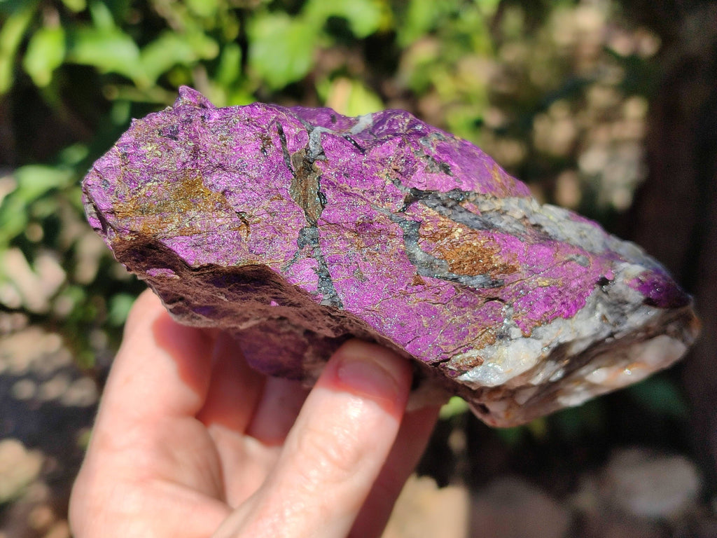 Natural Metallic Purpurite Cobbed Specimens x 2 From Erongo, Namibia - Toprock Gemstones and Minerals 