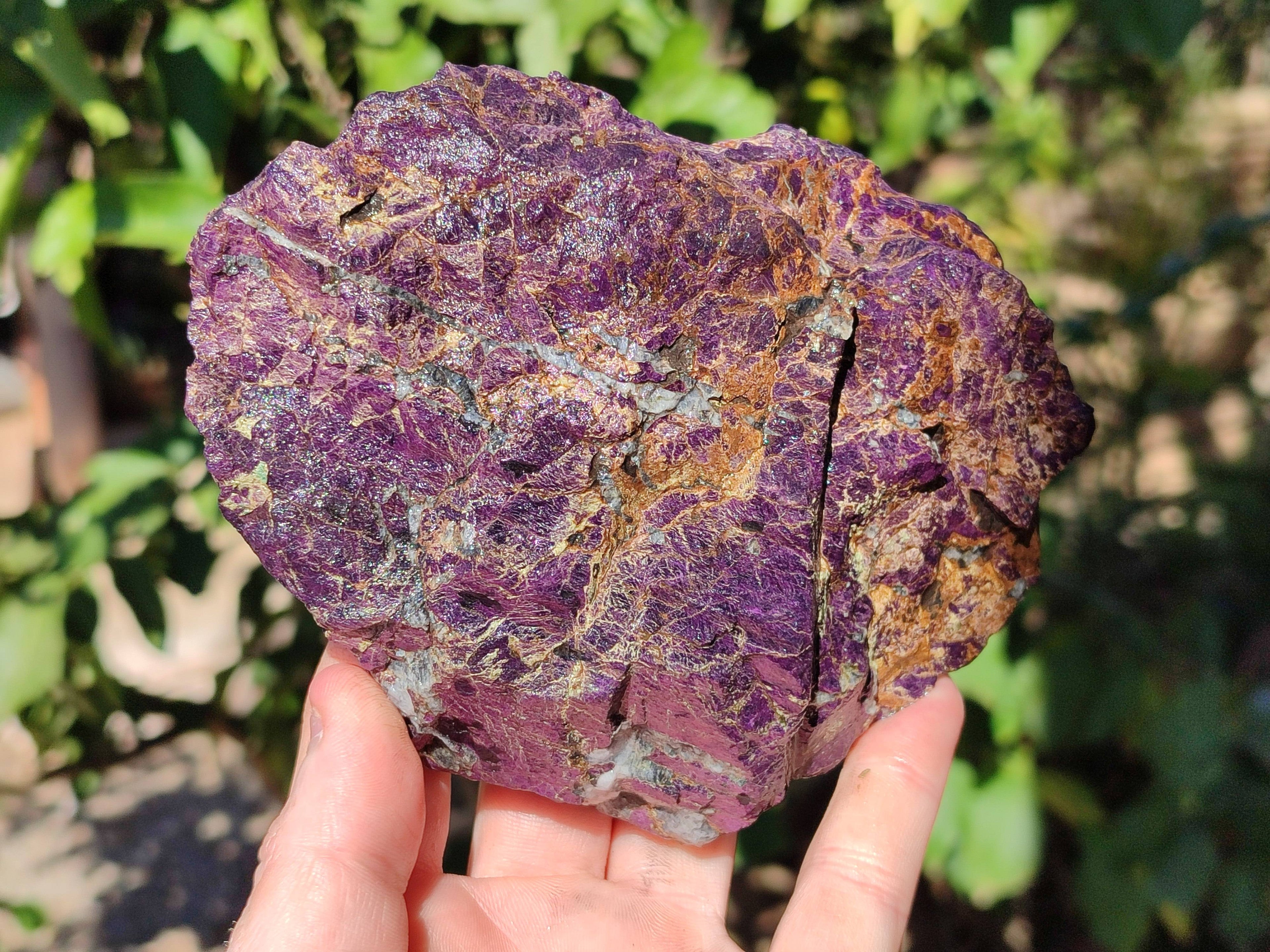 Natural Metallic Purpurite Cobbed Specimens x 2 From Erongo, Namibia - Toprock Gemstones and Minerals 